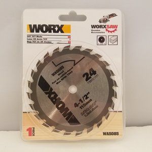 WORX 24T TCT Saw Blade 4-1/2" ( 115mm ) for WORXSAW WA5085 🆕